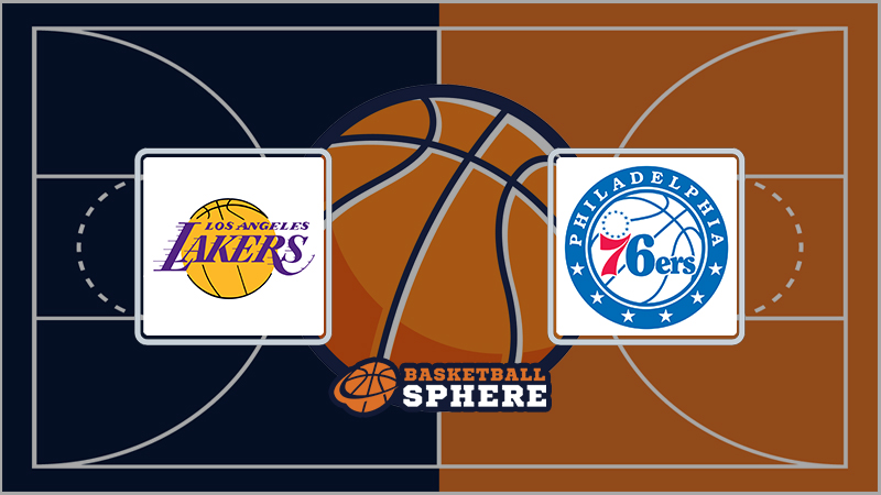 Los Angeles Lakers vs Philadephia 76ers