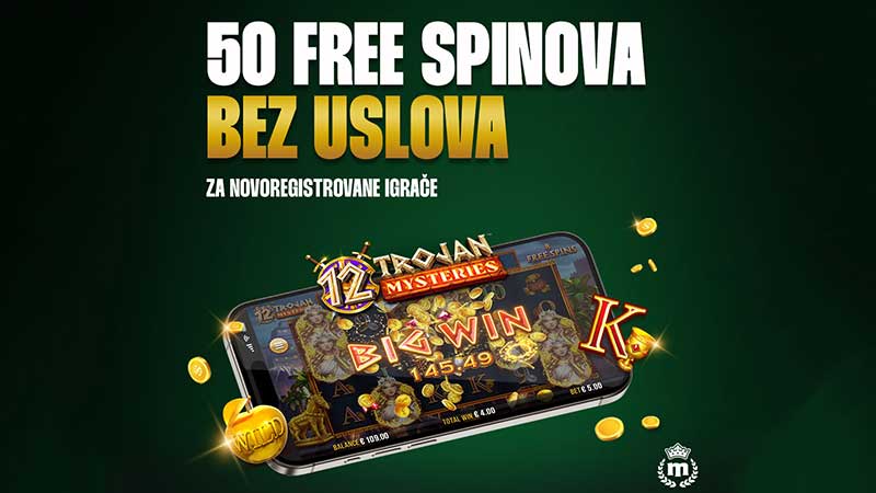 Nova Maxbet promocija – 50 FREE SPINOVA bez uslova